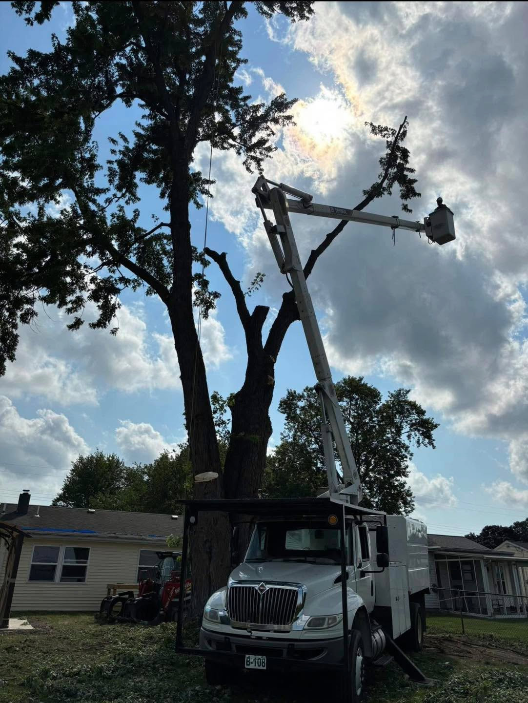Bucket Truck Used by Bronson Tree Service